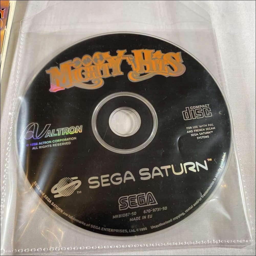 Buy Mighty hits Sega saturn game complete -@ 8BitBeyond Buy Mighty hits Sega saturn game complete -@ 8BitBeyond
